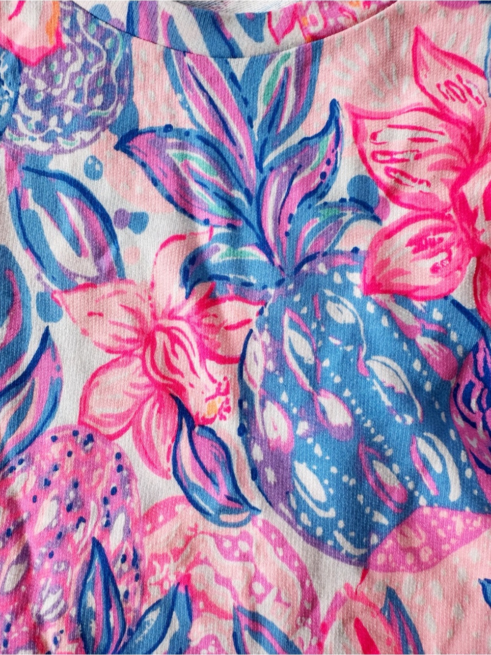 NWT Lilly Pulitzer Large Jansen Long Sleeve Sweatshirt Pink Isle Snappy Turtle - Picture 4 of 8